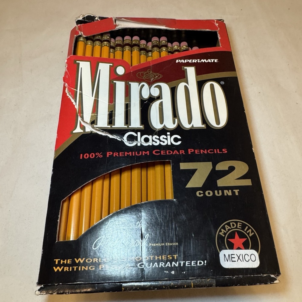 Vintage‎ Paper Mate Mirado Classic 100% Premium Cedar Pencils 42 Left